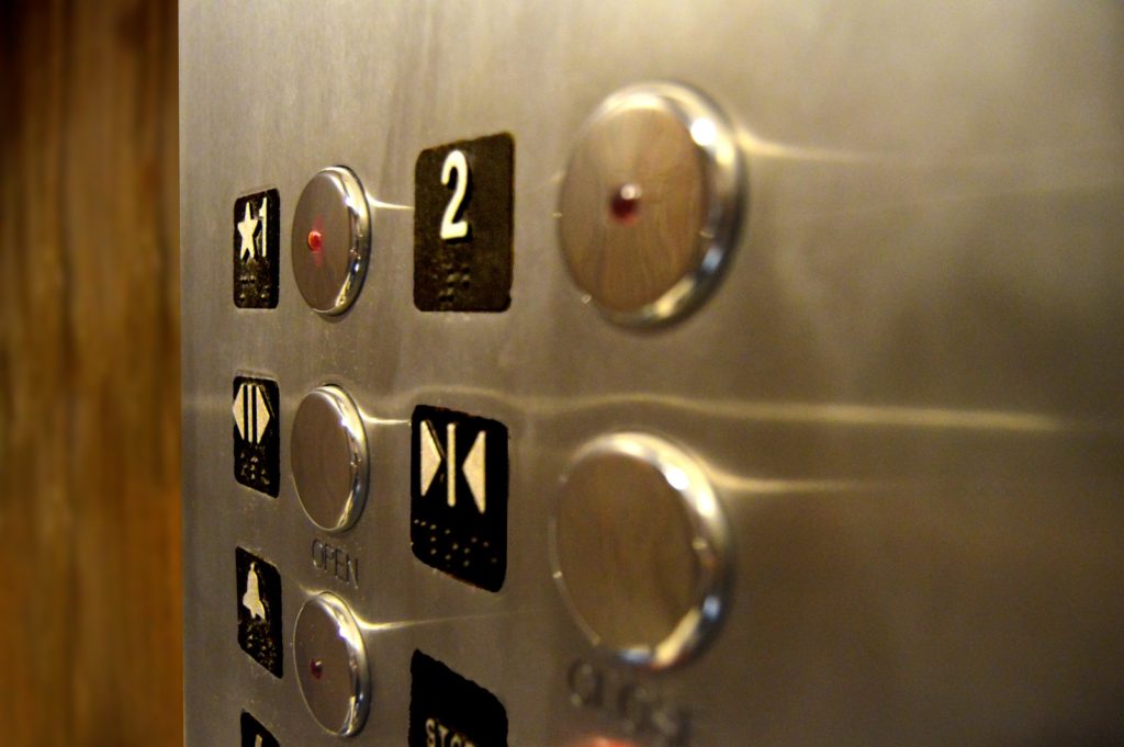 gray elevator knobs